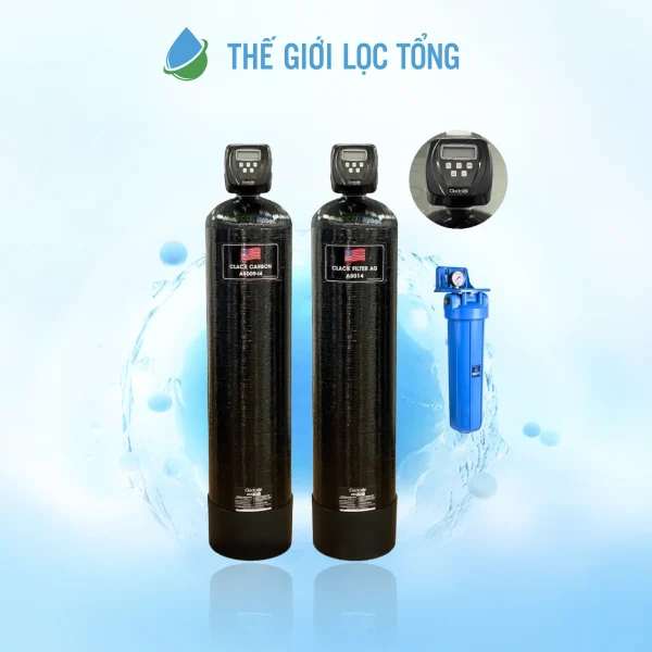 Hệ thống lọc tổng Clack 1354 CI-02 Media cho biệt thự và nhà phố lớn