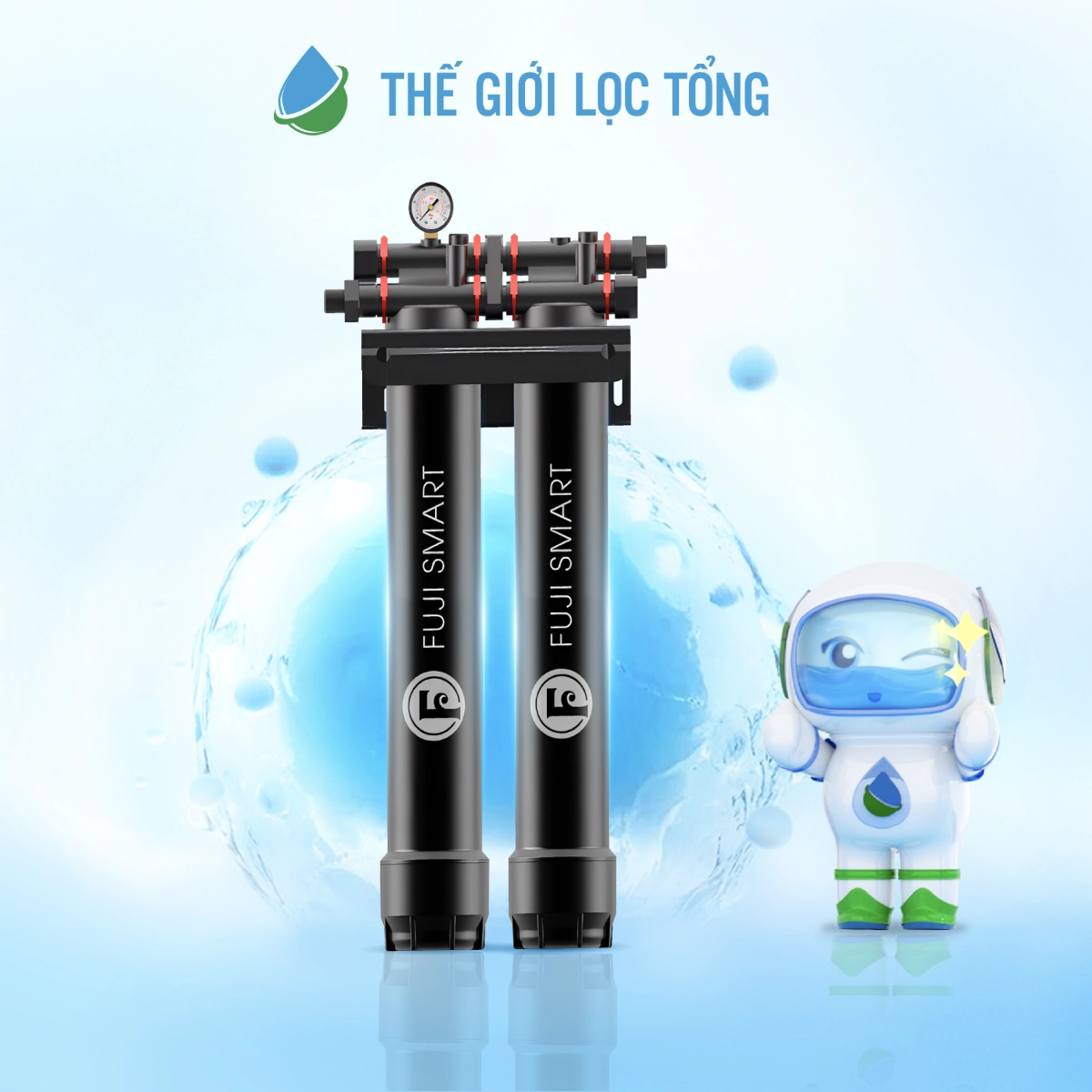 Fuji Smart APT 200 là hệ thống lọc tổng đầu nguồn dành cho căn hộ chung cư