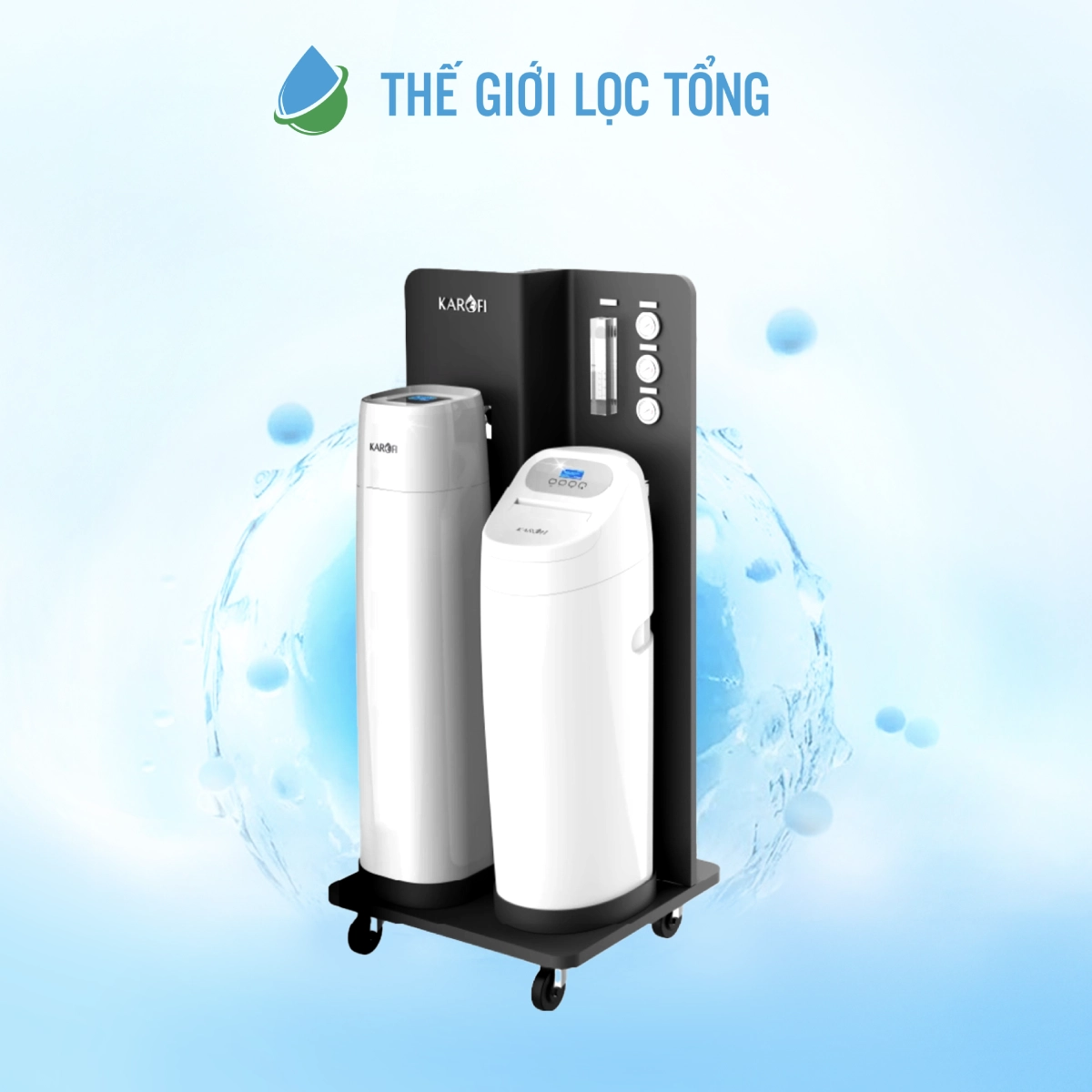 Hệ thống lọc tổng trung tâm cao cấp Karofi WHF-E666 Hệ thống lọc tổng trung tâm cao cấp Karofi WHF-E666 dành cho biệt thự