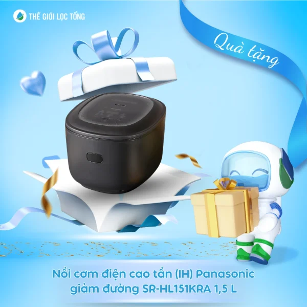 Nồi cơm điện Panasonic cao tần 1.5L SR-HL151 qua tang chuong trinh khuyen mai tai the gioi loc tong 2