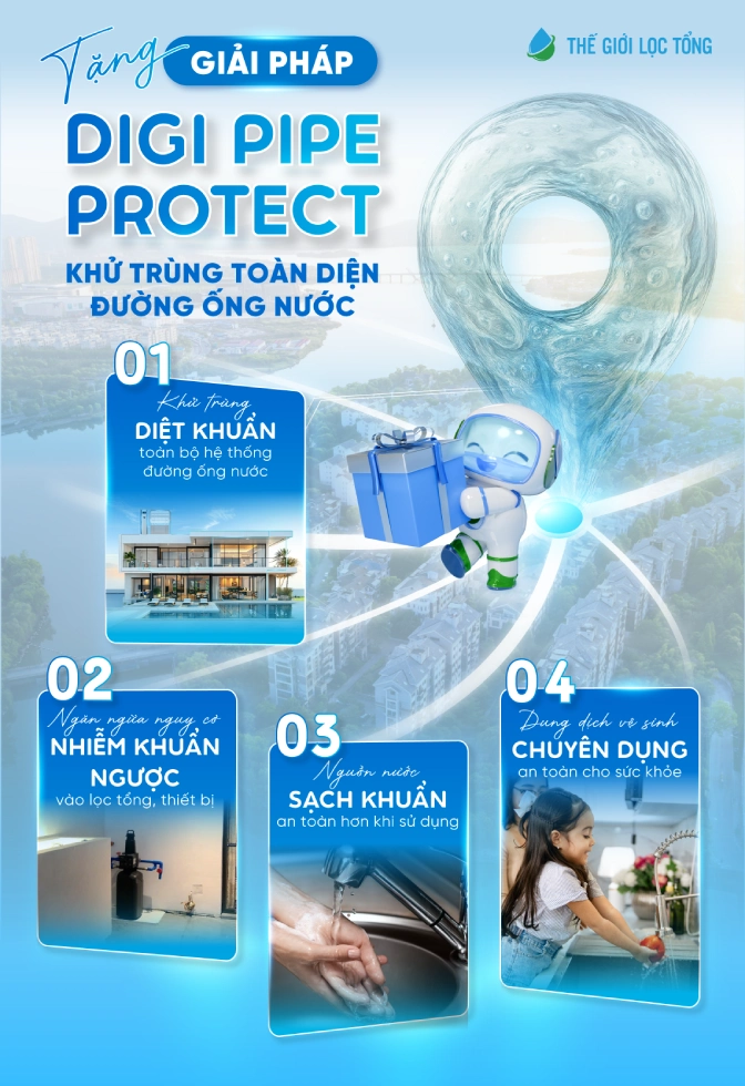 Dịch vụ khử trùng toàn diện đường ống nước