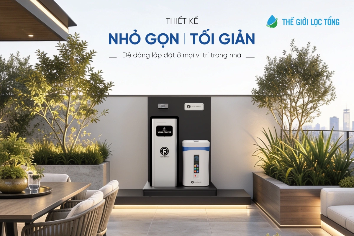 thiết kế của bộ giải pháp Fuji Smart S400 và Super Softener CS10