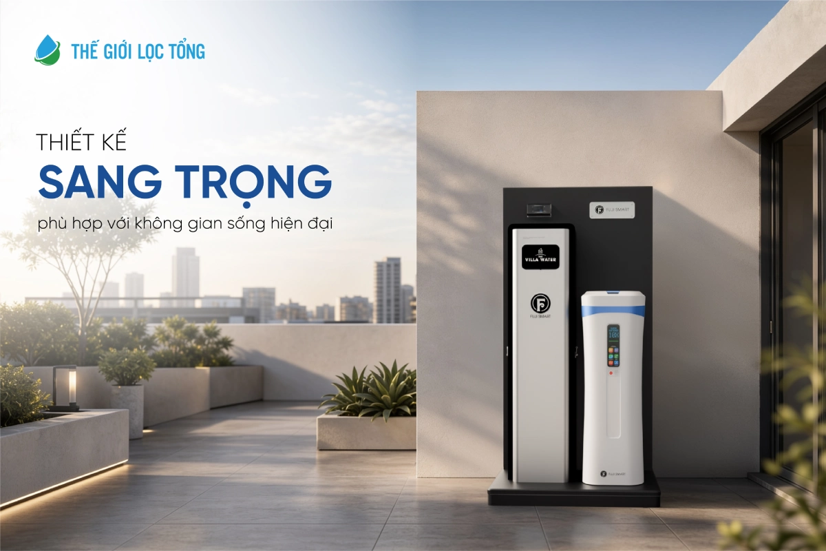 thiết kế của bộ giải phải Fuji Smart S800 và Super Softener CS10 Plus