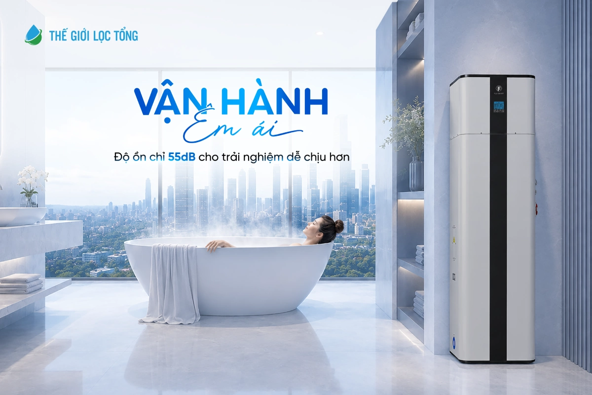 Máy nước nóng bơm nhiệt Heat Pump Fuji Smart H800 9 Máy nước nóng bơm nhiệt Fuji Smart H800 vận hành êm ái