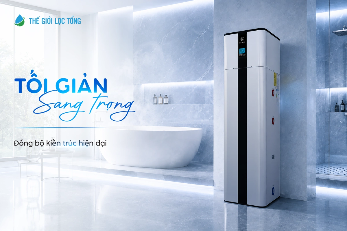 Máy nước nóng bơm nhiệt Heat Pump Fuji Smart H800 11 Máy nước nóng bơm nhiệt Fuji Smart H800 sở hữu thiết kế hiện đại