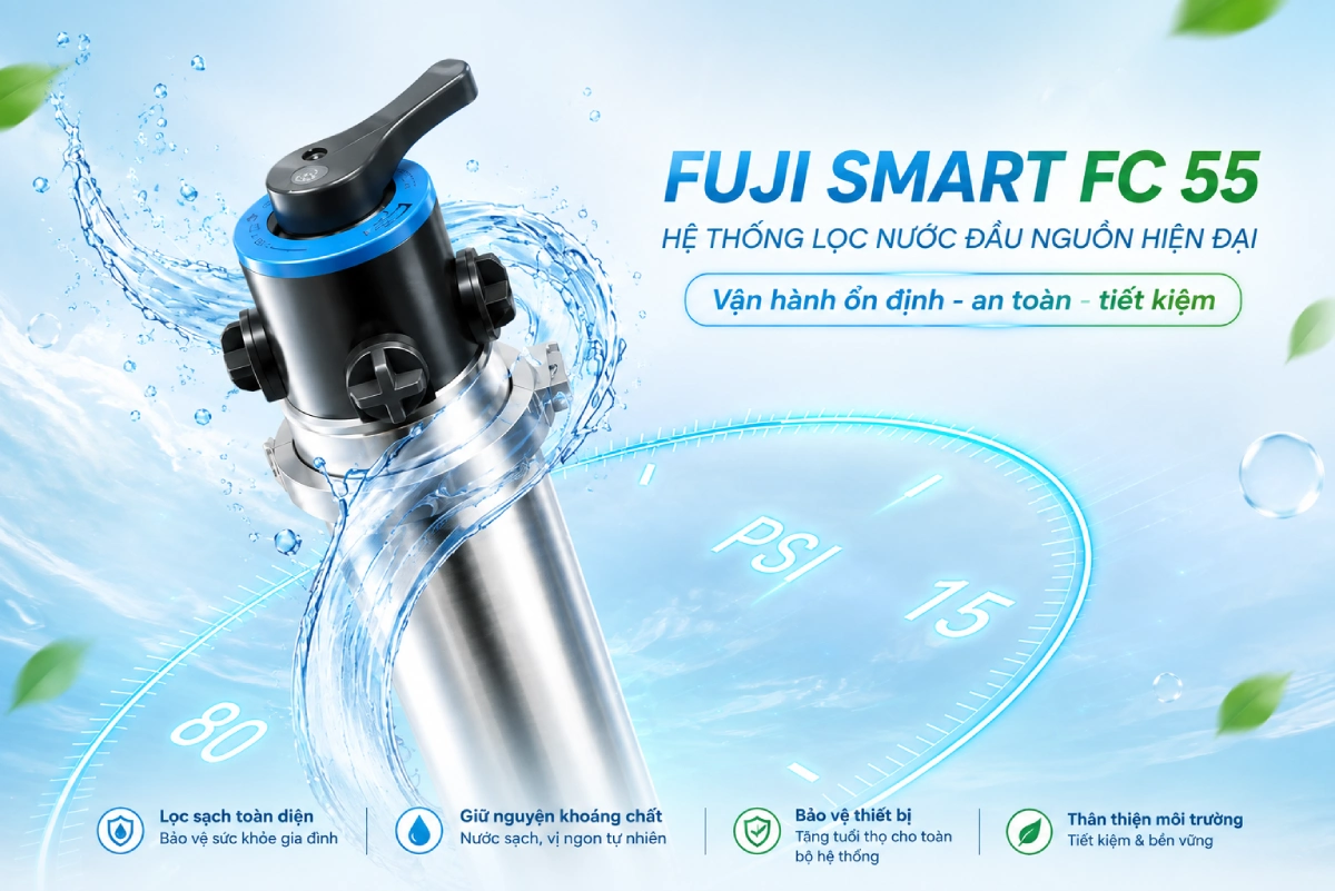 7 lý do nên đầu tư hệ thống lọc tổng Fuji Smart FC55 10 Hệ thống lọc tổng Fuji Smart FC55