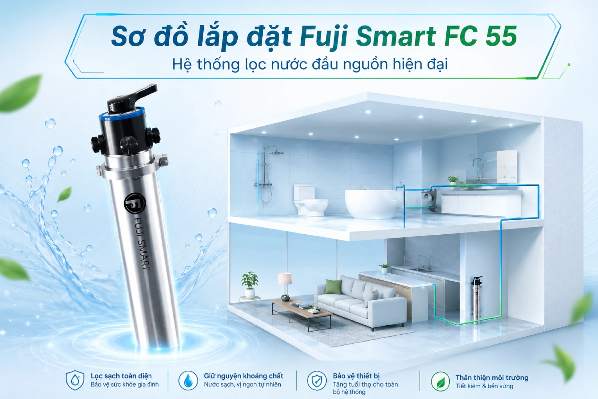 7 lý do nên đầu tư hệ thống lọc tổng Fuji Smart FC55 9 Hệ thống lọc tổng Fuji Smart FC55