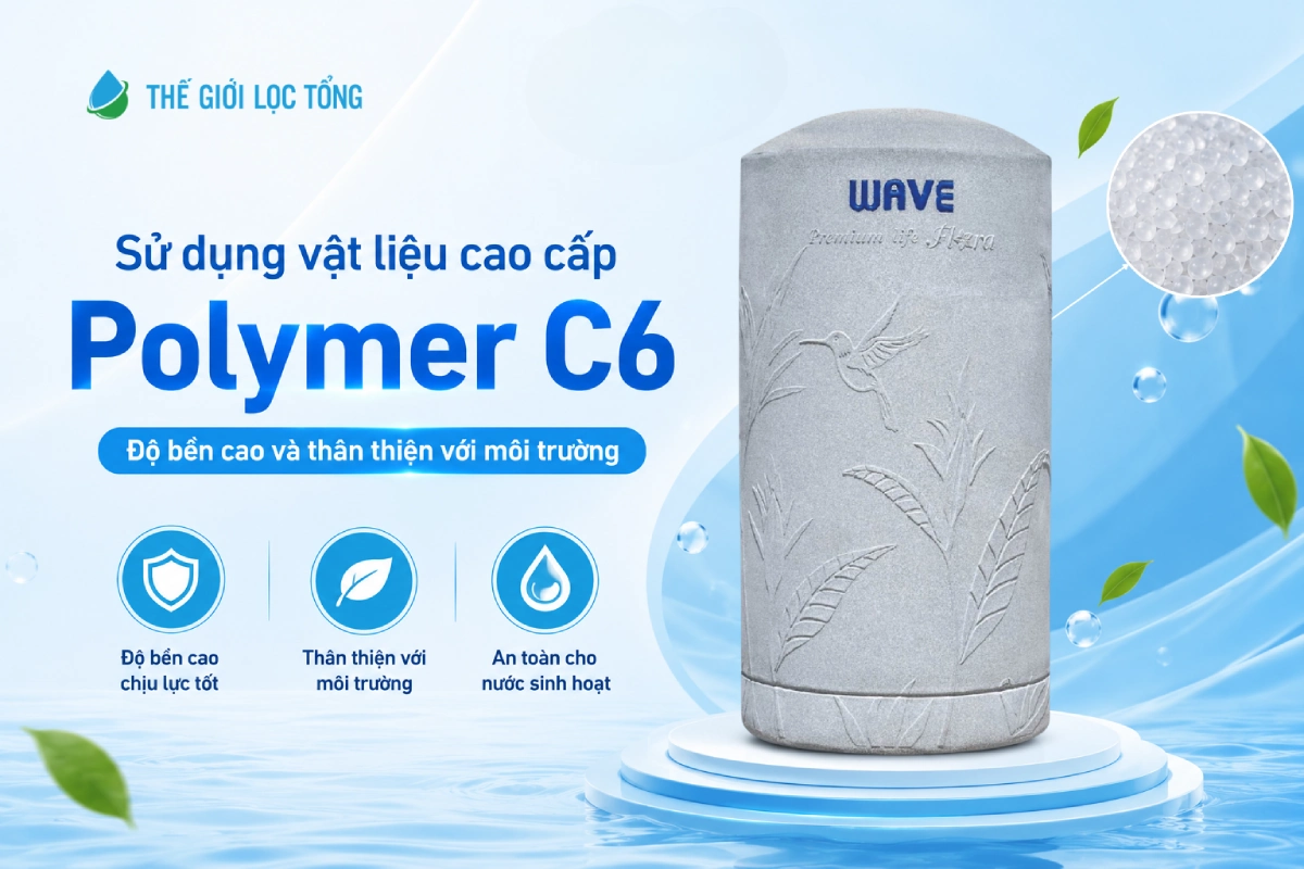 Bồn lưu trữ nước Wavelife Flora - Bền bỉ, an toàn, ngăn ngừa rêu tảo 6 Bon luu tru nuoc wavelife flora 03 Bồn lưu trữ nước Wavelife Flora - Bền bỉ, an toàn, ngăn ngừa rêu tảo Thế Giới Lọc Tổng